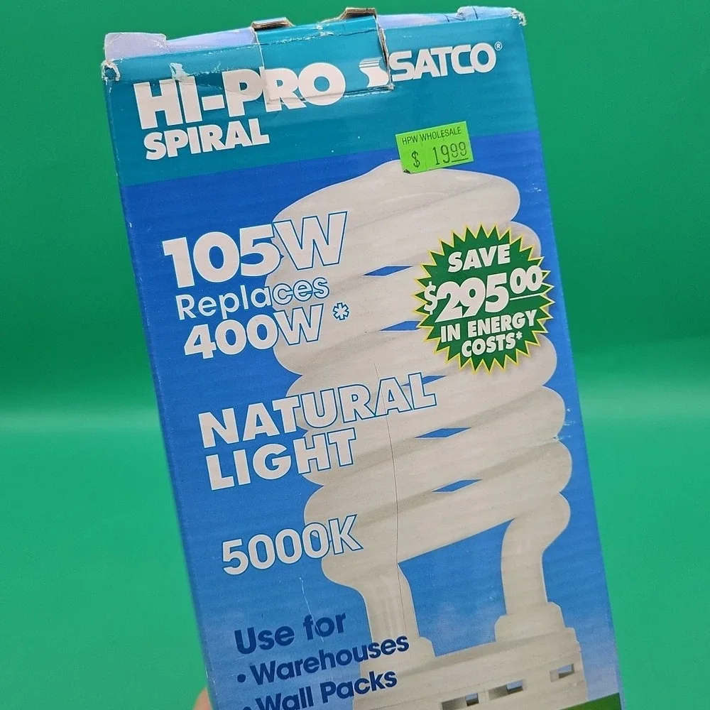 Satco S7377 105T5/50 Compact Fluorescent Spiral 105W 120V T5 Medium E26 5000K